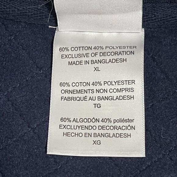 Gonzaga Bulldogs Sweatshirt Womens XL Navy Blue Half Snap Fleece Pockets Thermal - Picture 5 of 12